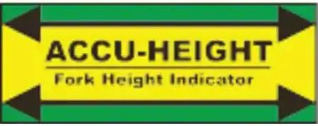 Main image of IDEAL WAREHOUSE INNOVATIONS 70-1100 Height Indicator Label,12 in. H,Vynil