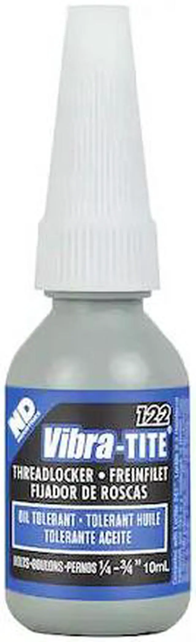 Main image of VIBRA-TITE 12210 Primerless Threadlocker, VIBRA-TITE 122, Blue, Medium