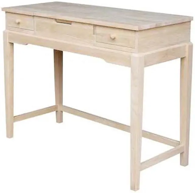 Alt view image 2 of 10 - International Concepts Vanity Table Unfinished - DT-2