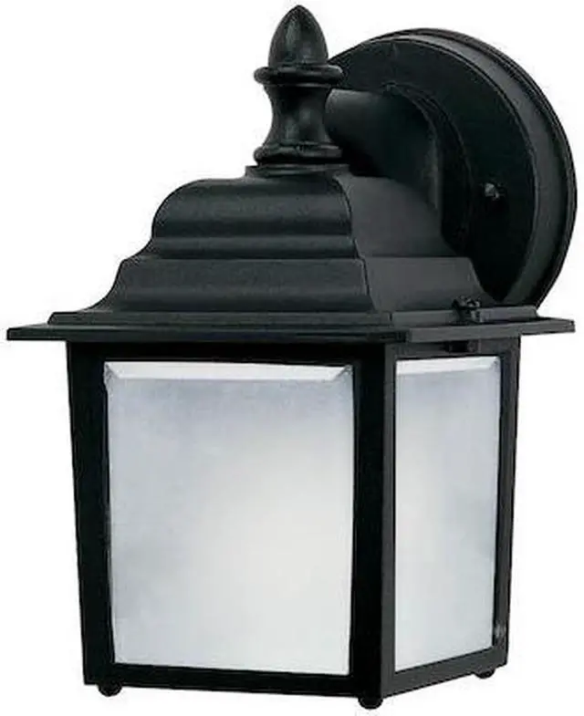 Main image of MAXIM 66924BK Builder Cast LED E26 1-Light 5.5" Wide Black Outdoor Wall Sconce
