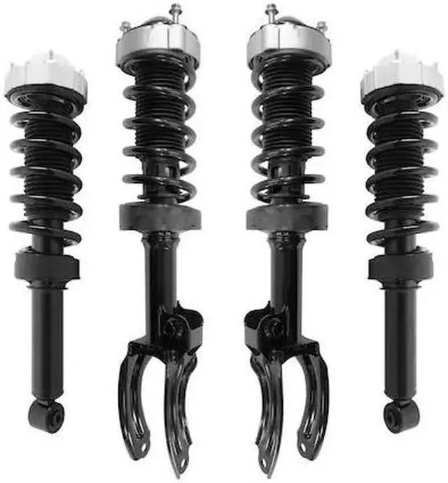 Alt view image 2 of 2 - Unity Automotive 4-11147-15240-001 Front & Rear Complete Strut Assembly Kit For 2011-2016 Porsche Cayenne