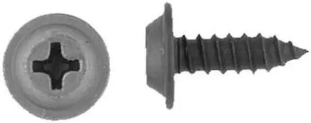 Alt view image 2 of 2 - ZORO SELECT 5791PK Sheet Metal Screw, #8 x 1/2 in, Black Phosphate Steel Flat