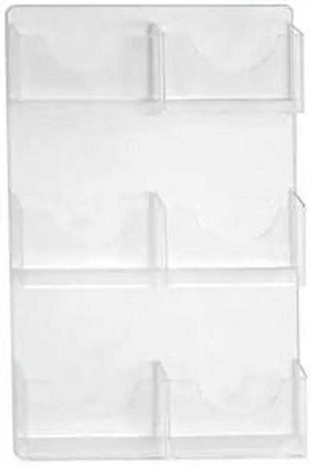 Main image of AZAR DISPLAYS 252091 Six-Pocket Wall Mount Bifold Brochure Holder, PK2