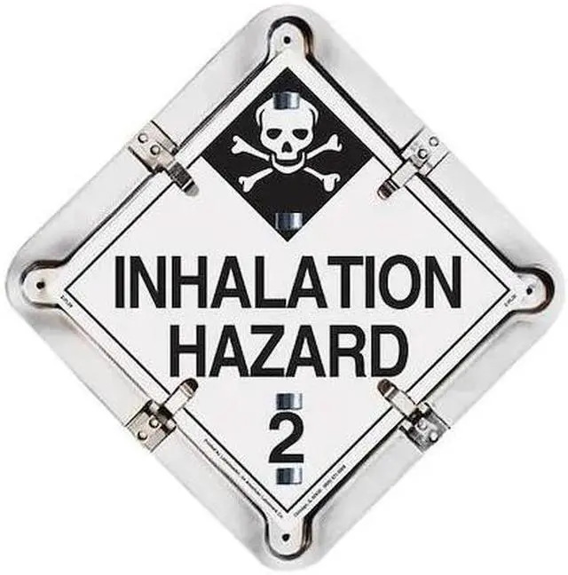 Alt view image 2 of 2 - LABELMASTER 27HM206 Vehicle Placard Flipchart, Aluminum, 13 1/2 in W x 13 1/2
