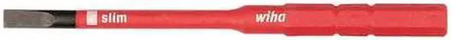 Alt view image 2 of 2 - Wiha Tools 1/8" Slotted Insulated Screwdriver Blade, 1/8" Hex Black Oxide  28308