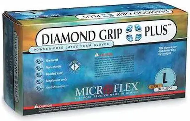 Main image of ANSELL DGP-350-S Exam Gloves, Natural Rubber Latex, Powder Free, Natural, S,