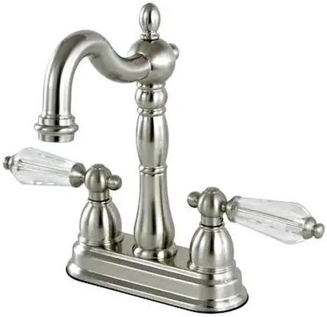 Alt view image 3 of 6 - Kingston Brass KB1498WLL 4 in. Centerset Bar Faucet, Satin Nickel