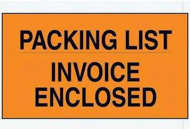 Main image of TAPE LOGIC PL419 Tape Logic "Packing List/Invoice Enclosed" Envelopes, 7" x
