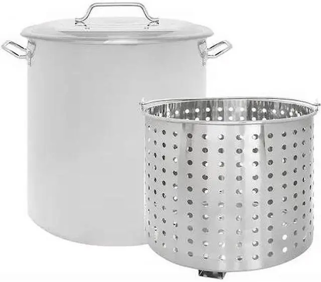Main image of CONCORD S100-BAK Stainless Steel Stock Pot w/Steamer Basket, 100 Quart