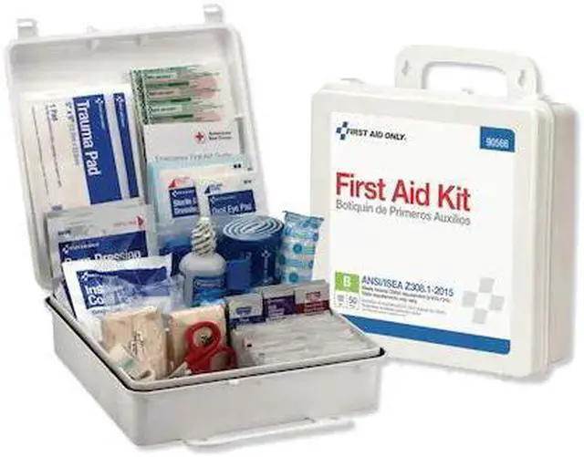Alt view image 6 of 16 - ANSI 2015 Compliant  Class B Type III First Aid Kit for 50 People, 199 Pieces FAO90566