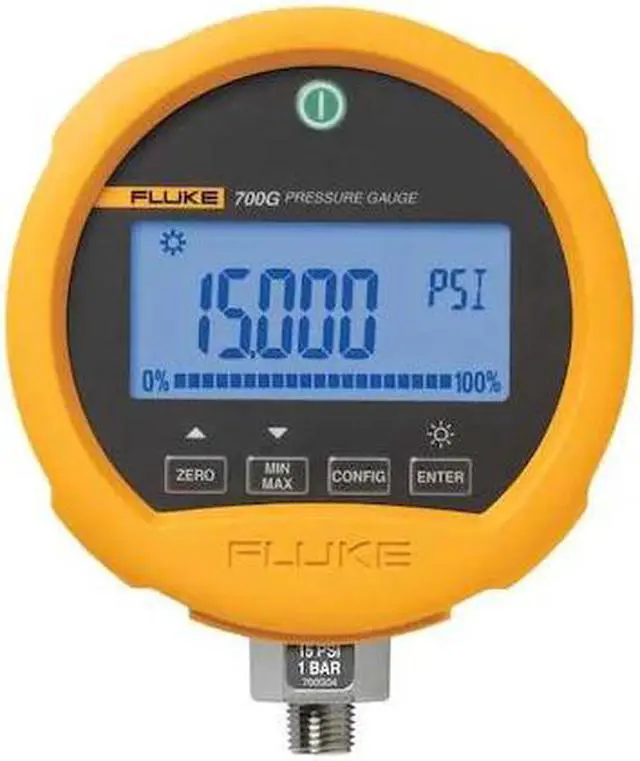 Alt view image 6 of 6 - FLUKE FLUKE-700G04 Digital Compound Gauge, -14 to 0 to 15 psi, 1/4 in MNPT,
