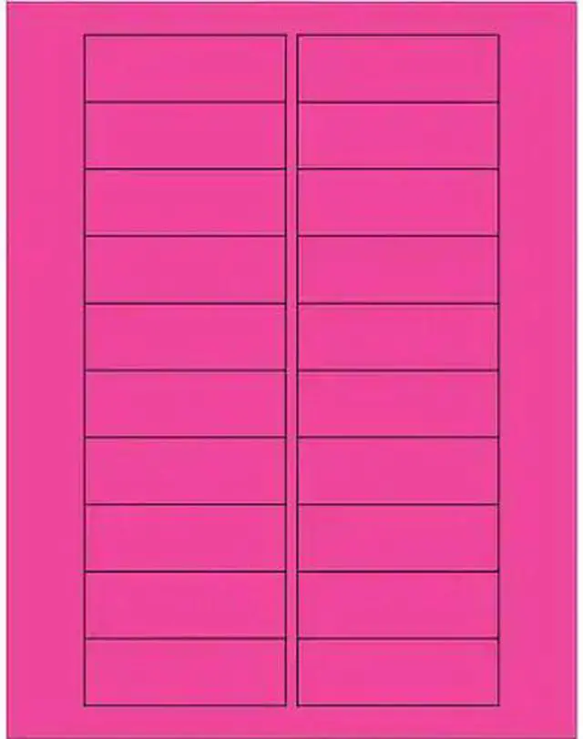 Alt view image 2 of 2 - Tape Logic LL174PK 3 x 1 in. Fluorescent Pink Rectangle Laser Labels - Pack of 2000