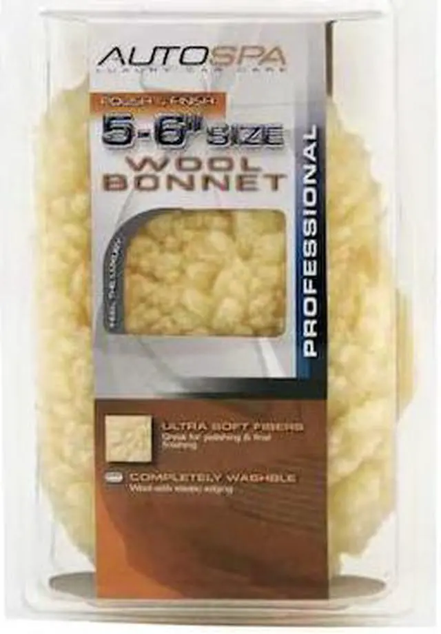 Alt view image 2 of 2 - CARRAND 40403AS Polishing Bonnet,5 to 6 In.,Wool