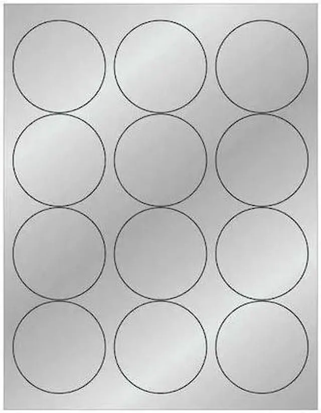Main image of TAPE LOGIC LL217SR Tape Logic® Foil Circle Laser Labels, 2 1/2", Silver,