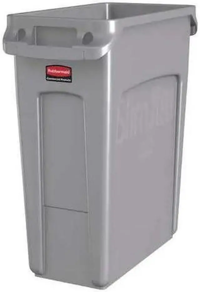 Alt view image 6 of 8 - RUBBERMAID COMMERCIAL 1971258 Slim Jim 16 gal Rectangular Slim-Profile Plastic