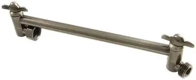 Alt view image 2 of 2 - Kingston Brass K153A4 10 in. High-Low Shower Arm Adjustable, Black Stainless