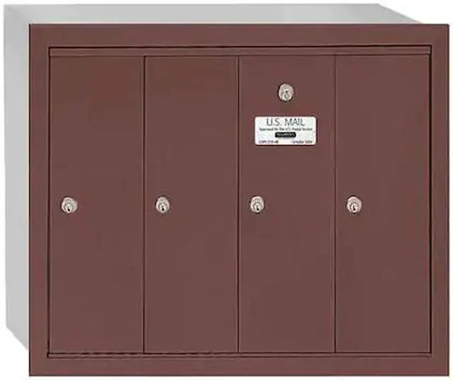 Alt view image 2 of 3 - SALSBURY INDUSTRIES 3504ZRU Mailbox, 30 lb, Recessed, -
