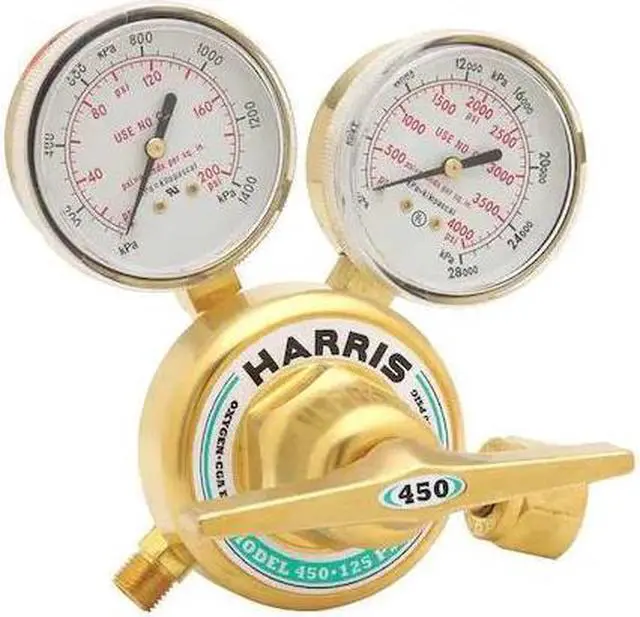 Alt view image 2 of 2 - HARRIS 3002493 Regulators, Acetylene, Single Stage, 0.965"-14 Inlet, 9/16"-18