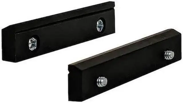 Alt view image 2 of 3 - PANAVISE 344 Repl Grooved Jaws,Bench Vise,Nylon,Black