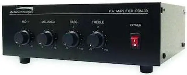 Alt view image 5 of 5 - SPECO TECHNOLOGIES PBM30 CSI PBM-30 30 WATT MUSIC ONHOL