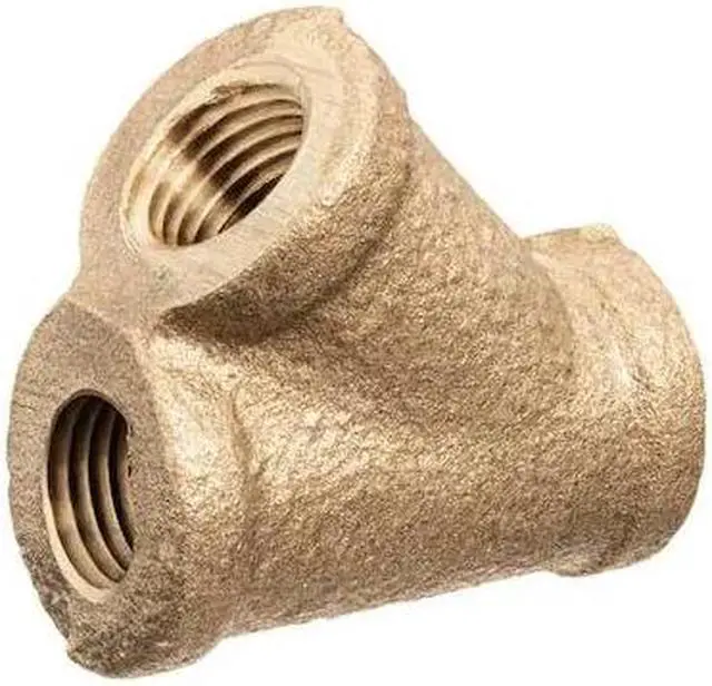 Main image of ZORO SELECT ZUSA-PF-10519 Wye Brass Brass Class 125 Pipe Fittings, 1 in Female