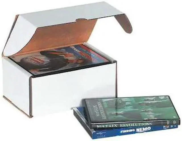 Main image of PARTNERS BRAND MLRDVD6 DVD Mailers, 7 5/8" x 5 7/16" x 3 9/16", White, 50/Bundle