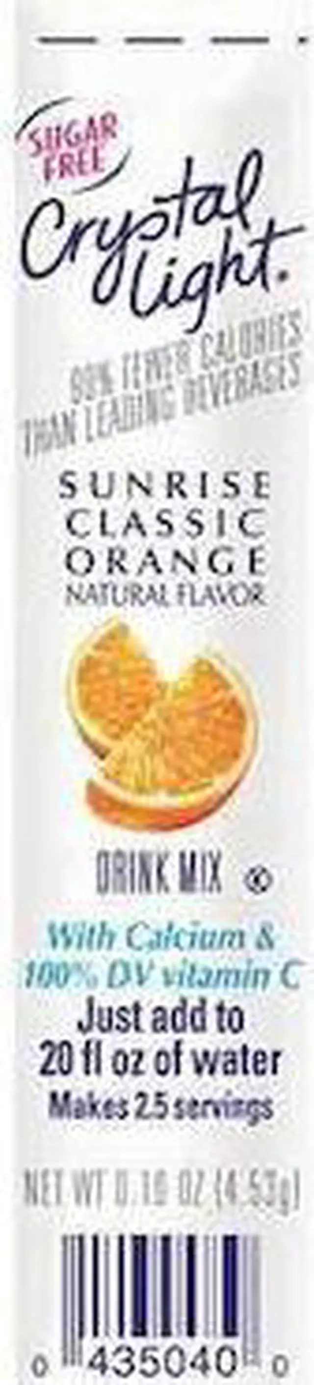 Alt view image 4 of 4 - crystal light on the go drink mix, sunrise classic orange  30 count, 0.17oz