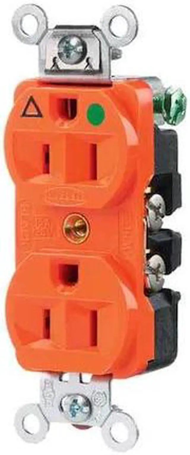 Alt view image 2 of 2 - HUBBELL WIRING DEVICE-KELLEMS IG8200 Straight Blade Receptacle, 5-15R, 15 A,