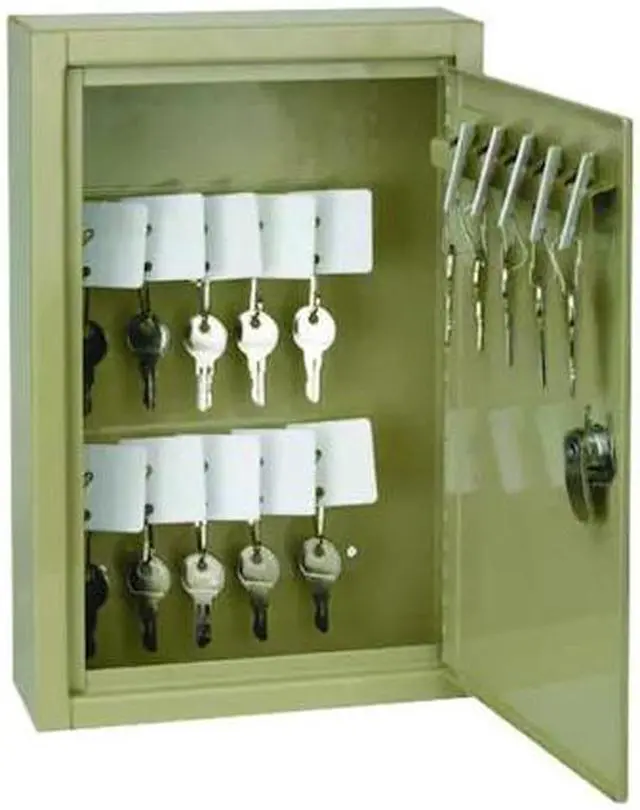 Main image of ZORO SELECT 2NET1 Key Control Cabinet, Steel, Beige, 30 Key Capacity