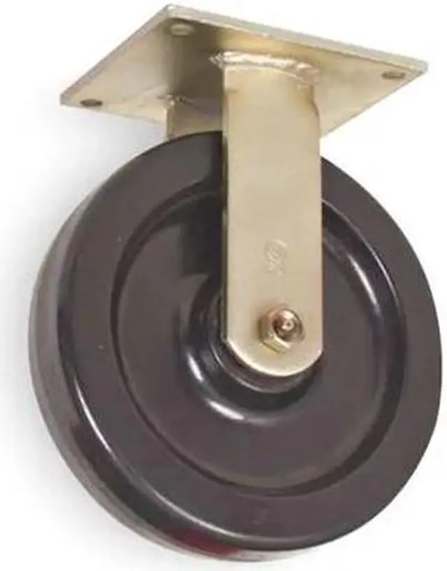 Main image of ZORO SELECT 1NVK9 Rgd Plate Caster,Phenolic,5 in.,1000 lb.