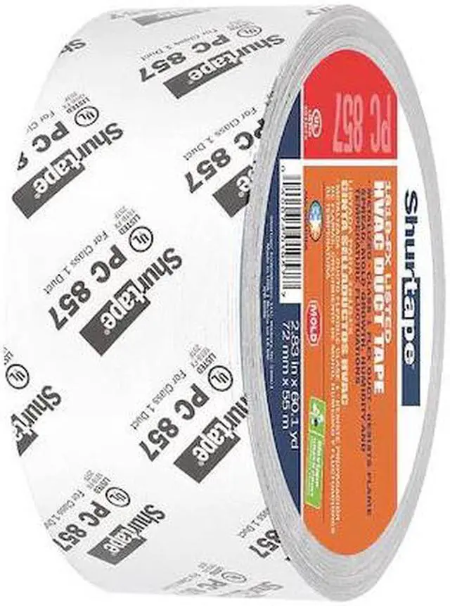 Alt view image 2 of 12 - Duct Tape,55m L,2-27/32 in. D,Silver SHURTAPE PC 857