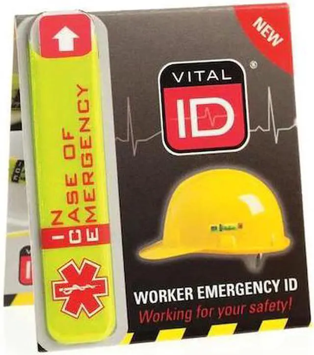 Main image of VITAL ID WSID-01 Hard Hat I.D., No Data Window, Vinyl, PK100