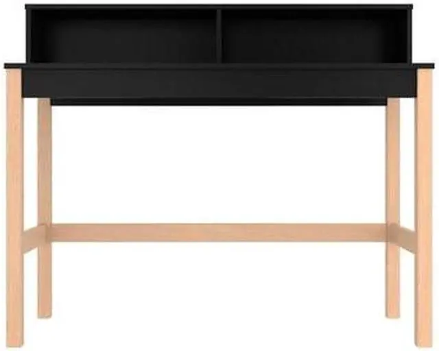 Alt view image 7 of 13 - Bowery Desk with 0 Shelves in Black and Oak