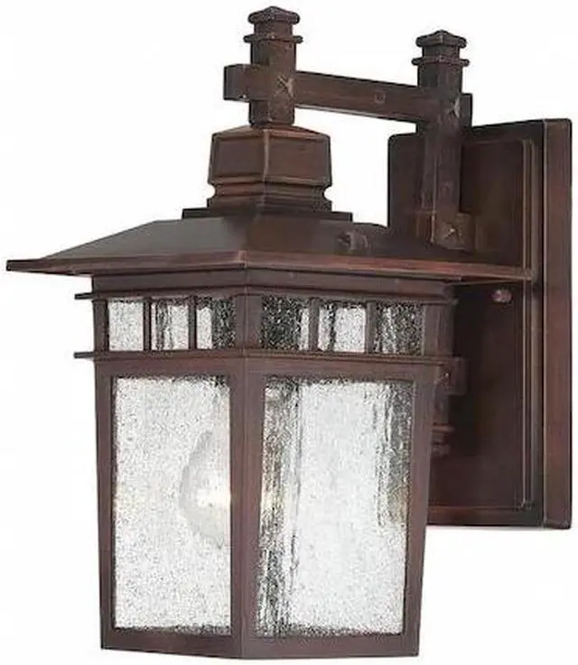 Main image of NUVO 60-3492 Cove Neck 1-Light 12 in. Outdoor Lantern with Clear Seed Glass