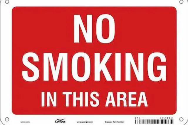 Main image of CONDOR 474G22 Safety Sign, 7" H, 10" W,  Vertical Rectangle, English, 474G22
