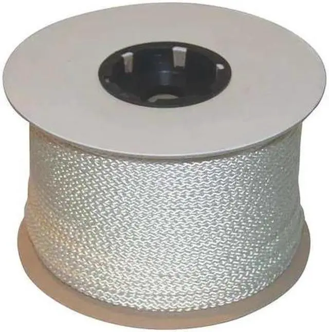 Main image of ZORO SELECT P03600-01 Rope, 600ft, Wht, Braid, Polystr