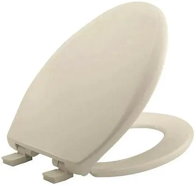 Main image of BEMIS GR1200E4 006 Toilet Seat, With Cover, Plastic, Elongated, Bone