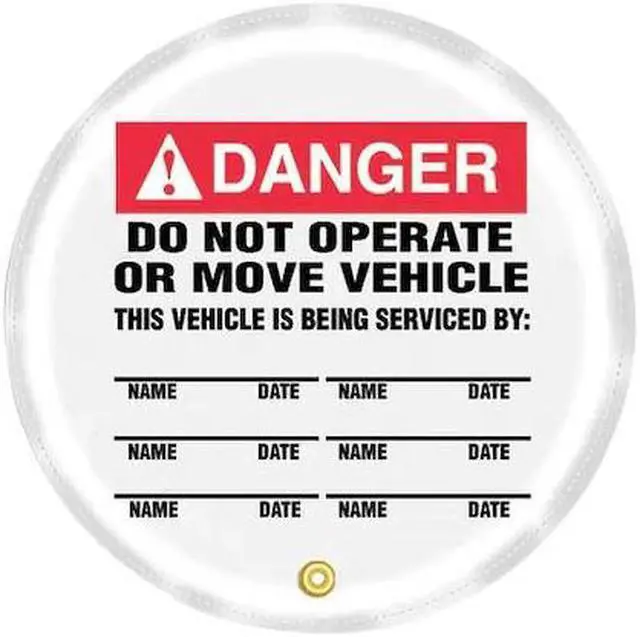 Main image of ACCUFORM KDD731 Steering Wheel Cover,Do Not Operate,24