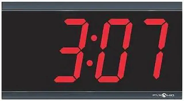 Alt view image 2 of 4 - Pyramid 4-Inch 4 Digit Red LED Wireless Digital Clocks (9D44BR)