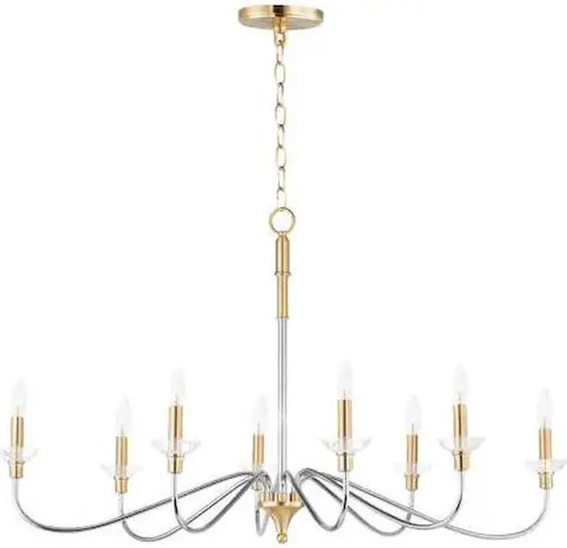 Main image of MAXIM LIGHTING 25378CLPCSBR Clarion 8-Light Chandelier
