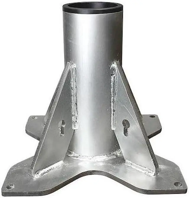 Main image of OZ LIFTING PRODUCTS OZPED4 Mounting Base, 2,500 lb Capacity, Silver
