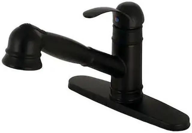 Alt view image 2 of 2 - Gourmetier GSC7570WEL Eden Single-Handle Kitchen Faucet with Pull-Out Sprayer, Matte Black