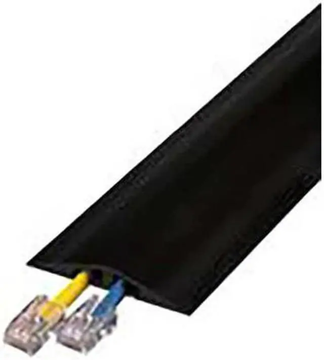 Alt view image 2 of 2 - Cable Protector,2 Channels,Black,10 ft.L CHECKERS RFD2-10