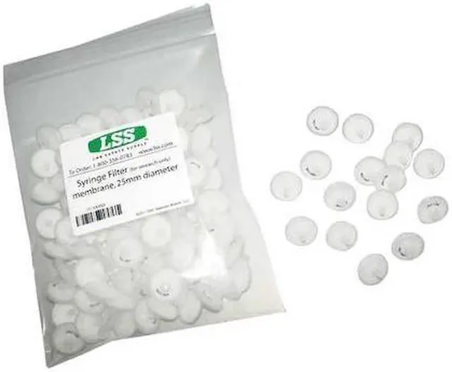Main image of LAB SAFETY SUPPLY 12K967 Pvdf Syringe Filters 0.45,PK100