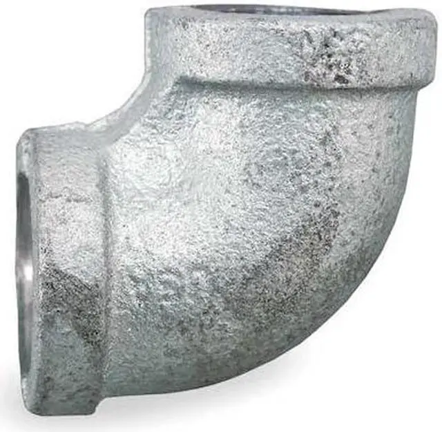 Main image of ZORO SELECT 5P801 1-1/4" FNPT Galvanized 90 Degree Elbow