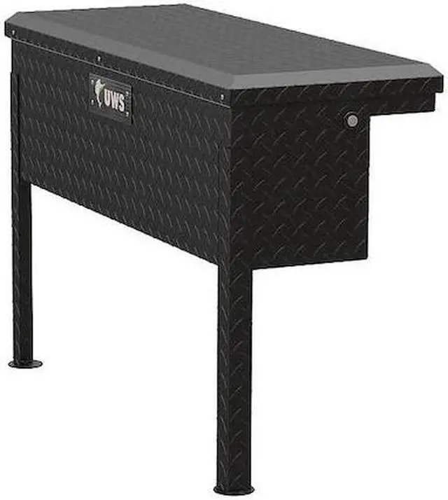 Main image of UWS EC30363 36" Low Profile Side Mount Truck Tool Box, Black, Includes: Legs