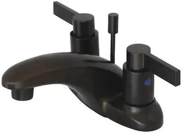 Alt view image 2 of 2 - Kingston Brass KB8625NDL Two Handle 4 in. Centerset Lavatory Faucet with Brass Pop-up
