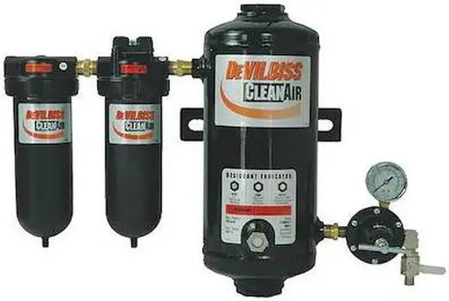 Main image of DEVILBISS DAD-500 Desiccant Air Drying System, 3-Stage, ISO Class 1, 1/2 in