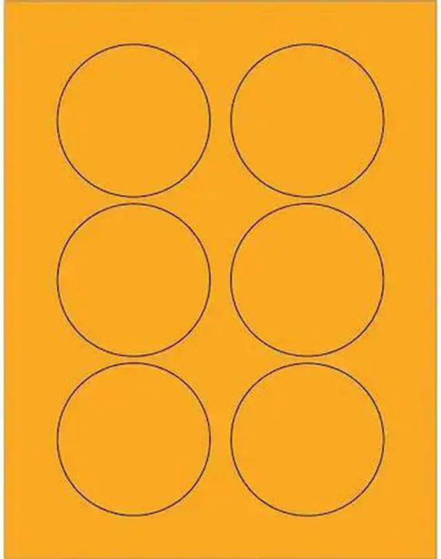 Main image of TAPE LOGIC LL195OR Tape Logic® Fluorescent Circle Laser Labels, 3", Fluorescent
