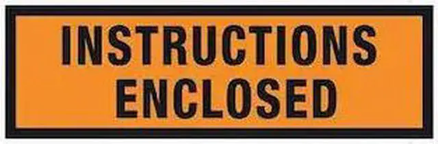 Main image of Tape Logic PL479 12 x 10 in. 2 Mil Poly Orange Instructions Enclosed Envelopes